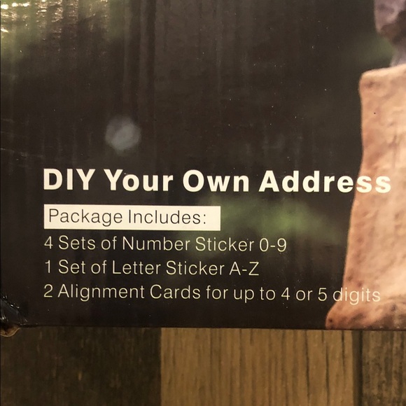 Solar Powered LED Address Sign - White - Picture 2 of 6